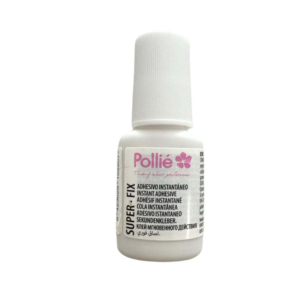 Adhesivo con pincel para uñas pollié instantaneo