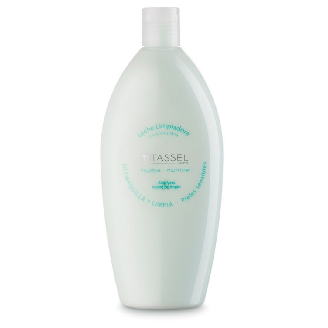 Leche limpiadora con Aloe y Argán Tassel 500ml 